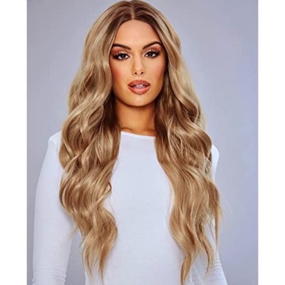 Long Wavy Ash Blonde Lace Front Wig